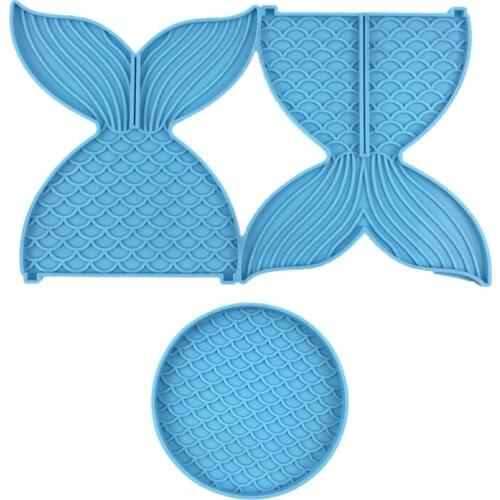 Mer-maid Fish Tail Shape Mold Pendant Resin Silicone Epoxy Resin Mold Craft for Jewelry Making Home Decoration