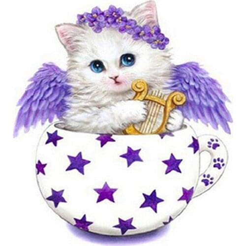 Cartoon Animals Cats DIY Embroidery Cross Stitch 11CT Kits Craft Needlework Set Cotton Thread Printed Canvas Dropshipping