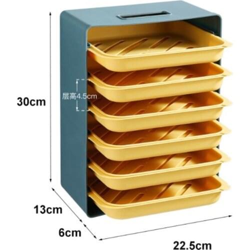 Newest Wall-Mounted Dish Portable Non-Perforated Rectangular Household Side Dish Kitchen Compartment Tray