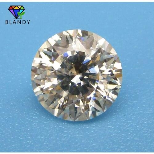 Wholesale Price 1 Carat per PC 6.5mm Round 9 Hearts And 9 Arrows D Color Loose White Moissanites Stone For Jewelry