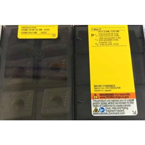 ORIGINAL 10PCS CARBIDE INSERT CNMG190616-MR4335