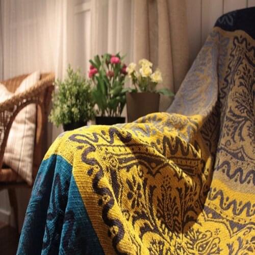 Mediterranean Nepal Style Beach Blanket Sofa Cover With Tassel Slipcover Throw Bed Plane Travel Plaids Rectangular