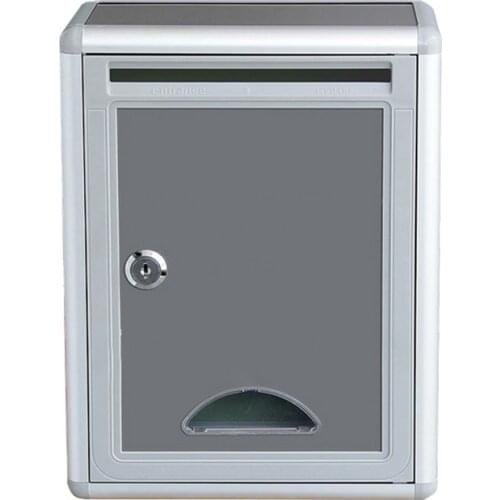 Aluminum Alloy Letter Mailboxes With Keys, Wall Mounted Garden Suggestion Post Box Multi-purpose Newspaper Mailbox Complaint Box