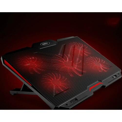 Speed adjustable 5 cooling Fans Laptop cooler with 2 USB Ports laptop cooling pad Notebook Stand for 12-17 inch for Laptop