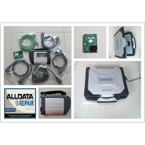Alldata software v10.53 and 2020.12 software mb star c4 with hdd 1tb with laptop cf30 diagnostic computer 4g ready to use