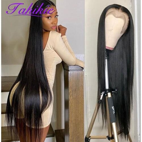 Straight Lace Front Wig 13x4/13x6 Lace Frontal Wig 4x4 Closure Wig Malaysian Remy Transparent Wigs For Women Human Hair Tahikie