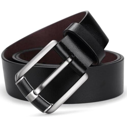 WILLIAMPOLO belt mens leather pin buckle belt trendy young men and women fashion mens casual belt 073-074p