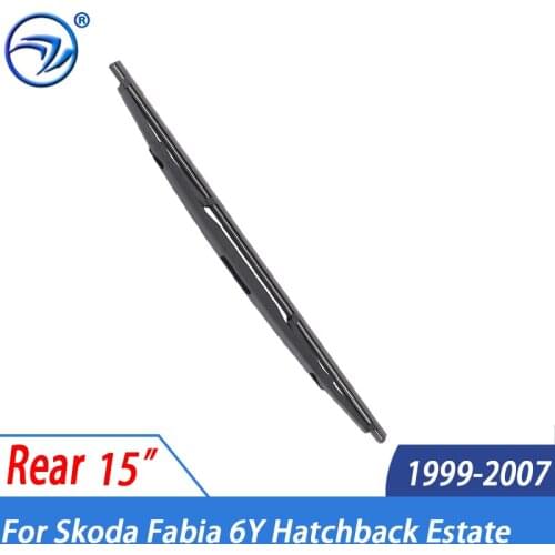 Wiper 15" Rear Wiper Blade For Skoda Fabia 6Y Hatchback Estate 1999-2007 20006 2005 2004 2003 Windshield Windscreen Rear Window