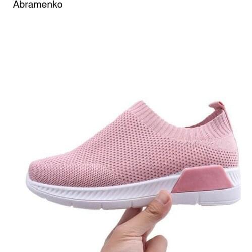 Women Sneakers Fashion Socks Shoes Casual White Sneaker Summer Knitted Vulcanized Shoes Women Trainers Tenis Feminino Size 35-39