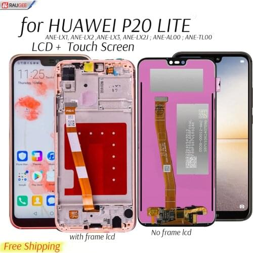 LCD Screen For Huawei P20 Lite ANE-LX3,LX1,LX2 LCD Display Touch Screen Replacement For P 20 Lite/Nova 3e Phone Display Screen
