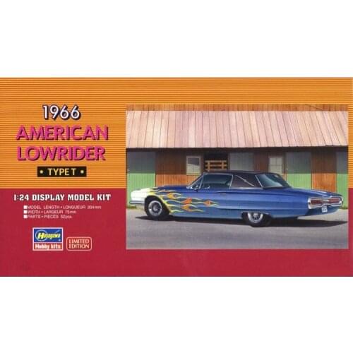 1/24 Hasegawa Plastic Assembly Car Model Toy 1966 American Lowrider TypeT Static Model DIY Assembly Kit #20379