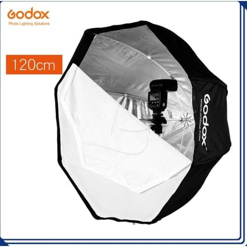120cm / 47in Godox Portable Octagon Softbox Umbrella Brolly Reflector for Speedlight Flash