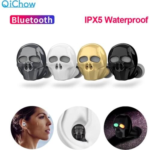 2020 New Skull Bone Bluetooth Earphone with Microphone Noise Cancelling Hi-Fi Handsfree Bass Stereo Mini Micro Earbud Earpiece