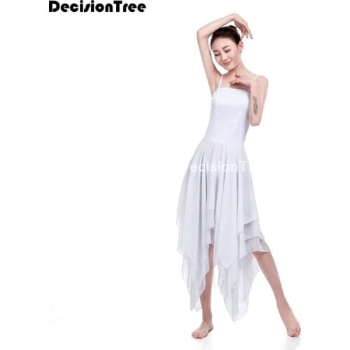 2021 shiny sequins ballet dress bodice sleeveless asymmetric lace high low ballet dance dress lyrical modern contemporary costum