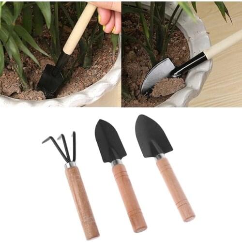3pcs/Set Gardening Gadgets For Grow Vegetables And Flowers Potted Plant Gardening Tools Rake Shovel Balcony Support Dropship