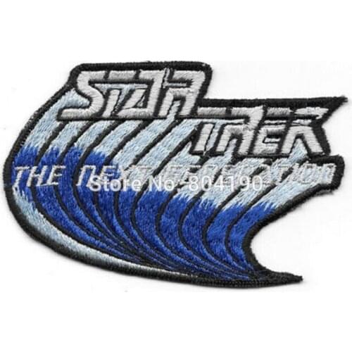 4.5" The Next Generation Blue Wave Logo patch Comic TV Movie Film Series iron on sew on badge transfer Stickers