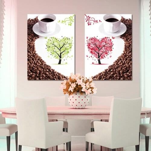 5D DIY Diamond Painting Cross Stitch Coffee beans Full Square Resin Drill Diamond Embroidery Handmade Craft Y1858