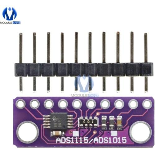 ADS1015 12 bit Precision Analog To Digital Converter ADC Development Board Microcontroller Programmer Module 2v 5v I2C Interface