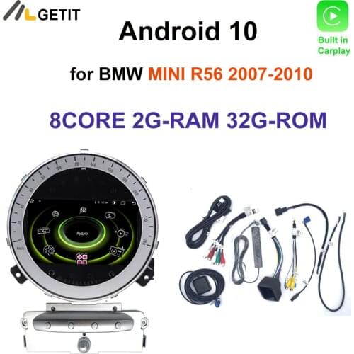 Android 10 Car Auto Radio BT stereo GPS CAR Mutimedia player pantalla for BMW Mini Cooper R56 2007-2010 4G LTE CARPLAY