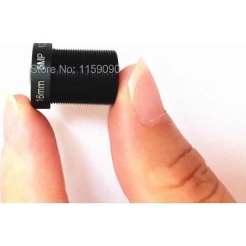 Free shipping 16mm 1/2.5" HD 5mp 20 Degree Angle LENS view 50m For CCTV IP Camera New IR Board