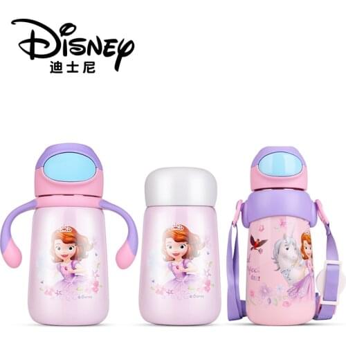 Disney New Sophia Baby Sippy Cup Kindergarten Cup Childrens Thermos Cup With Straw As Boys Girls Birthday gift