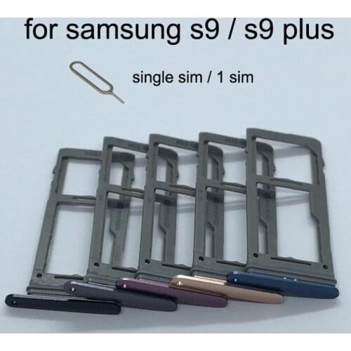 For Samsung Galaxy S9 G960 G960F G960FD G960U G960W Original Phone Housing New SIM Card Adapter And Micro SD Card Tray Holder