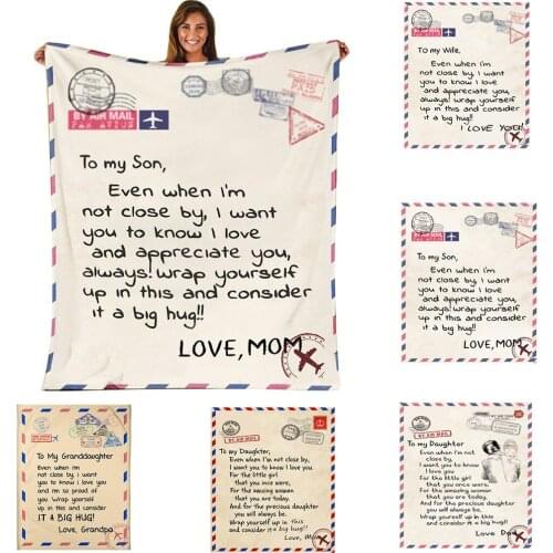 Hot Sale Home Blanket Various Envelope Printed Rectangle Soft Sofa Cover Children Mat Wall Hanging Tapestry Decor Family Gift