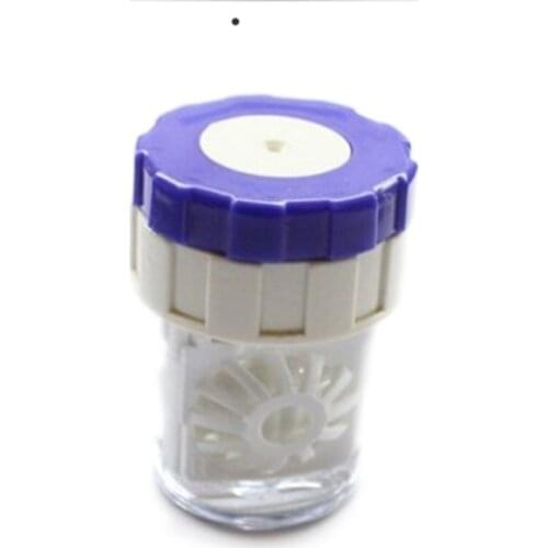 Hot Selling Manually Contact Lens Washer Cleaner Cleaning Lenses Case Eyewear Accessories