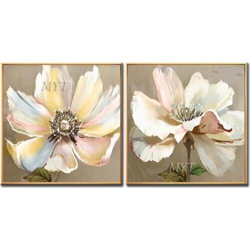 Colorful Petals In Full Bloom Combination of figure 100% Handpainted Wall Art Home Decor Picture Modern Oil Painting On Canvas