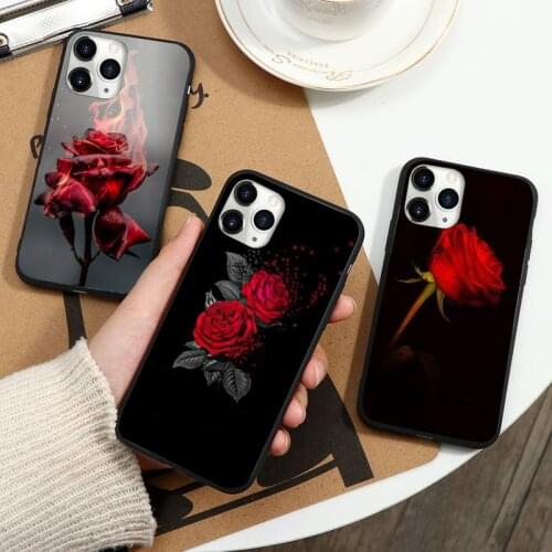 Beautiful Red Roses Phone Case for iPhone 11 12 pro XS MAX 8 7 6 6S Plus X 2020 XR mini