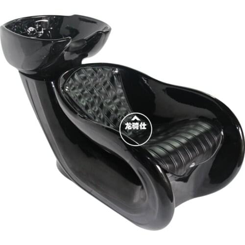 Hair salon Thai shampoo bed. Half lying shampoo bed. Seated shampoo bed