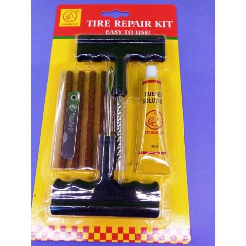 Tire Repair Kit Car Van Motorcycle Bike Tire Repair Tools Emergency Heavy Duty Tubeless Tire Puncture Repair Kit Plug Set