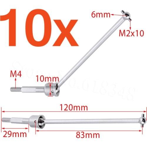 Wholesale 10Pair/Lot 188015 HSP Upgrade Parts Universal Drive Joint Aluminum 1:10 RC Model Car Off Road Monster Truck 94188