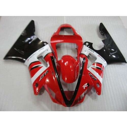 First-class Motorcycle Fairing kit for YAMAHA YZFR1 00 01 YZF R1 YZF1000 2000 2001 ABS Red white black Fairings set+Gifts YB05
