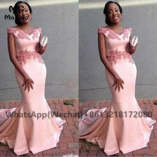 2021 Off Shoulder Black Womens Mermaid Bridesmaid Dresses Long Wedding Party Dress Elastic Satin Bridesmaid Dress for Womens