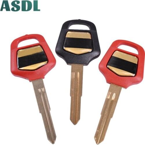 Motorcycle Uncut Blade Blank Key Embryo Left & Right Double Slot For Honda GL1500 Uncut Blade Keys Chip