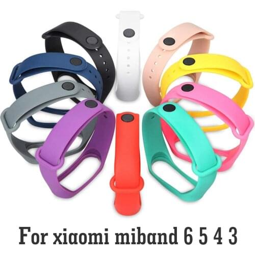 Strap for Xiaomi Mi Band 6 bracelet Sport silicone watch wristband Miband band6 band4 wriststrap For Xiaomi mi band 3 4 5 strap