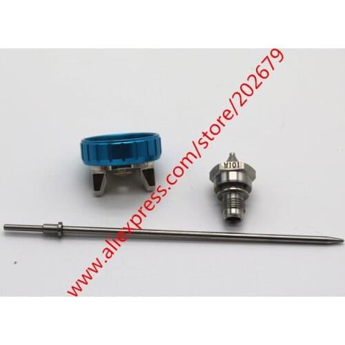 W-101 Hand Manual Spray Gun Nozzle, 1.0/1.3/1.5/1.8mm, Japan Made, Nozzle kit , 101 Nozzle Kit FREE SHIPPING