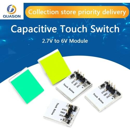 Blue Red Green color Capacitive touch switch button module 2.7V to 6V module anti-jamming is strong HTTM series