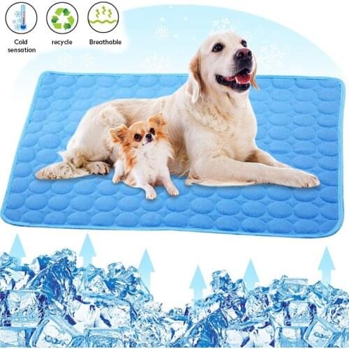 Dog Cooling Mat Summer Pad Mat For Dogs Cat Breathable Blanket Cat Ice Pads Washable Sofa Breathable Pet Dog Bed Pet Mat