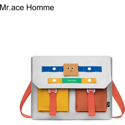 MAH cute printing Crossbody bag female kawaii waterproof casual messenger bag shoulder women travel bags for girl Snack bags