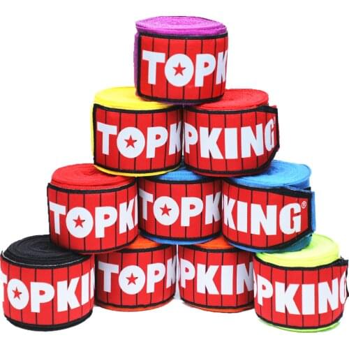 TOP KING BOXING HANDWRAPS TOPKING FIGHT MMA 180 inch strech comfortable premium velcro wrist