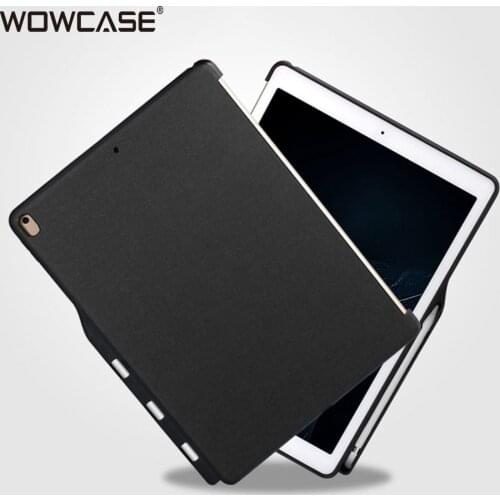 WOWCASE Pencil Holder Tablet Case For iPad Air 3 2019 Case Twill PU Soft Edge Anti-knock Back Cover For iPad Air 2019 10.5 Funda