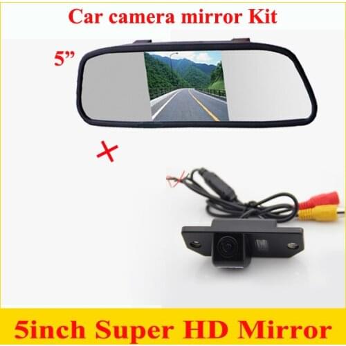 5" Mirror for car rear view parking camera for ford focus (3C) /Mondeo (2000-2007) /C-Max (2007-2009) + HD Car Mirror monitor