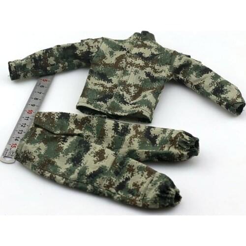 1/6 Soldier Army Special Warfare Camouflage Combat Uniform Clothes Model Fit 12'' Training Uniform Set Action Figure Accessories