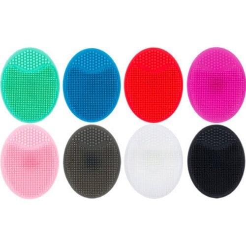 1Pc Silica Gel Cleansing brush Wash Face Facial Exfoliating Brush Skin Scrub Cleanser Tool Deep Massage Wash Face Skin Care Tool