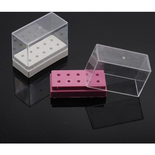 1 Pcs Dental Supplies Bur Holder Storage Box Dental Low Speed Bur Holder 10Holes For Lab Item