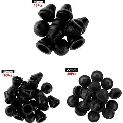 10/20pc Rubber Wire Hole Dust Covers Plugs Tapered Cable Seal Ring Grommet Gasket Inlet Outlet Case Box Plate Cable Protector