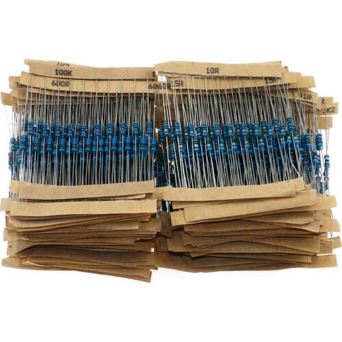 1350pcs/lot 135 Value x 10pcs 1/4W Metal Film Resistor Assortment Kit