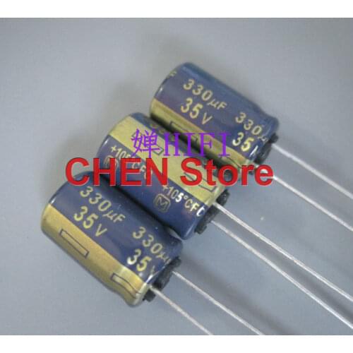 20PCS Matsushita FC 35V 100UF 22UF 27UF 33UF 47UF 68UF 180UF 220UF 330UF 560UF Electrolytic Capacitor CE 35V100UF 47UF/35V 35V33